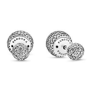Pandora  Pavé Drops Stud Earrings